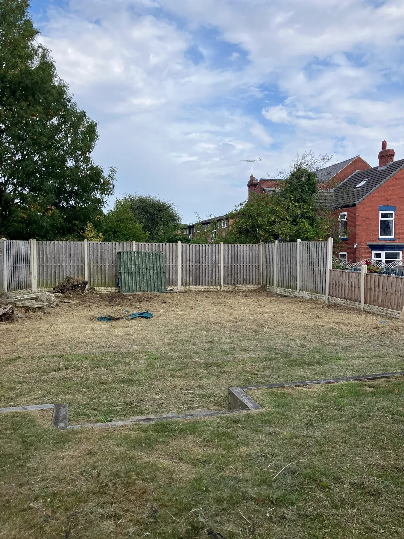 Garden after clearance